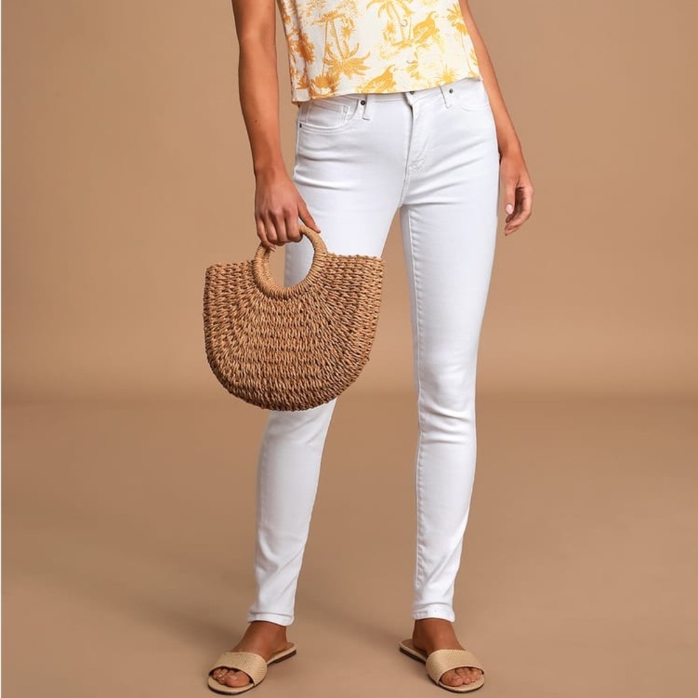 New Levi’s 721 High Rise Super Skinny White Jeans